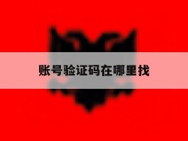 账号验证码在哪里找