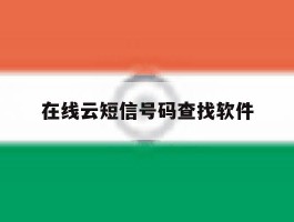 在线云短信号码查找软件