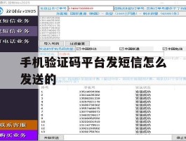 手机验证码平台发短信怎么发送的