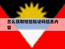 怎么获取短信验证码信息内容