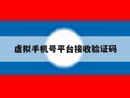 虚拟手机号平台接收验证码