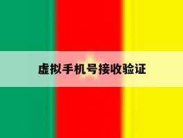 虚拟手机号接收验证