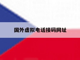 国外虚拟电话接码网址
