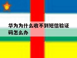 华为为什么收不到短信验证码怎么办