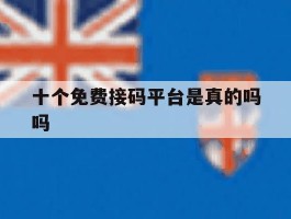 十个免费接码平台是真的吗吗