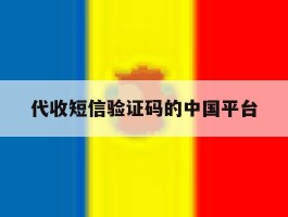 代收短信验证码的中国平台