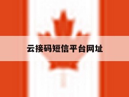 云接码短信平台网址