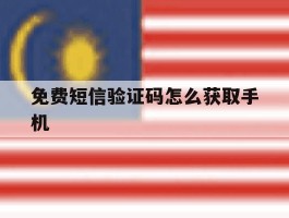 免费短信验证码怎么获取手机