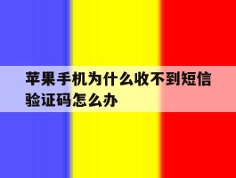 苹果手机为什么收不到短信验证码怎么办