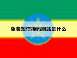 免费短信接码网站是什么