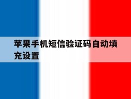 苹果手机短信验证码自动填充设置