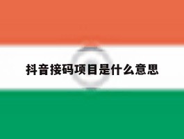 抖音接码项目是什么意思
