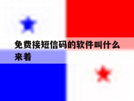 免费接短信码的软件叫什么来着