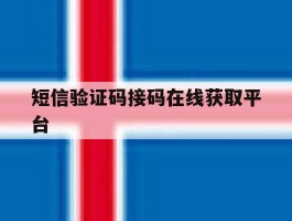 短信验证码接码在线获取平台