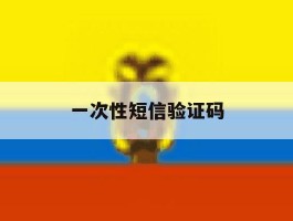 一次性短信验证码
