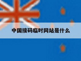 中国接码临时网站是什么