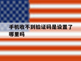 手机收不到验证码是设置了哪里吗