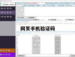 网页手机验证码