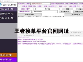 王者接单平台官网网址