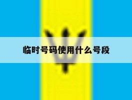 临时号码使用什么号段