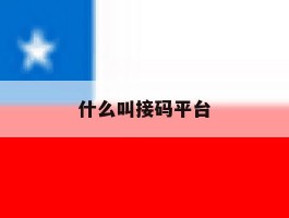 什么叫接码平台