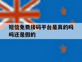 短信免费接码平台是真的吗吗还是假的