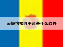 云短信接收平台是什么软件