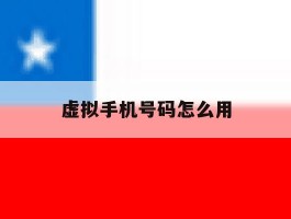 虚拟手机号码怎么用
