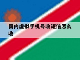 国内虚拟手机号收短信怎么收
