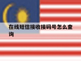 在线短信接收接码号怎么查询
