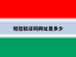 短信验证码网址是多少