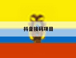 抖音接码项目