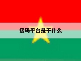 接码平台是干什么