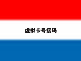虚拟卡号接码