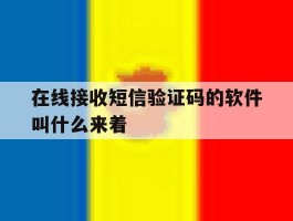 在线接收短信验证码的软件叫什么来着