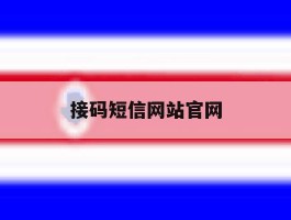 接码短信网站官网