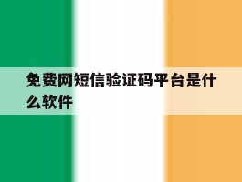 免费网短信验证码平台是什么软件