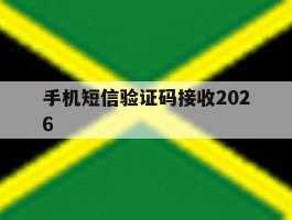 手机短信验证码接收2026