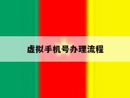 虚拟手机号办理流程