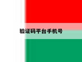 验证码平台手机号