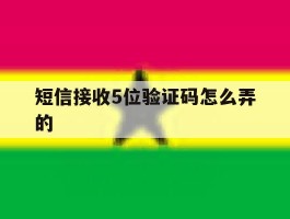 短信接收5位验证码怎么弄的