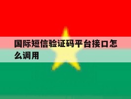 包含国际短信验证码平台接口怎么调用的词条