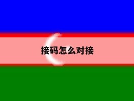 接码怎么对接