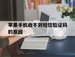 苹果手机收不到短信验证码的原因