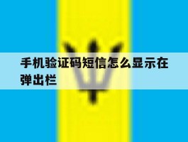 手机验证码短信怎么显示在弹出栏