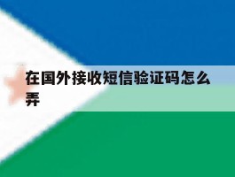 在国外接收短信验证码怎么弄