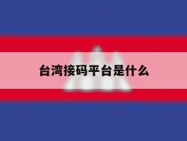 台湾接码平台是什么
