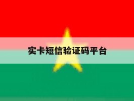 实卡短信验证码平台