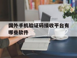 国外手机验证码接收平台有哪些软件