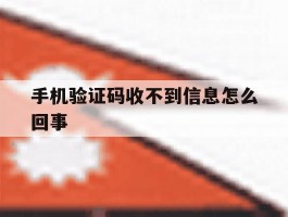 手机验证码收不到信息怎么回事